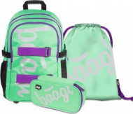 BAAGL SET 3 Skate Mint: batoh, penl, sek - zvtit obrzek