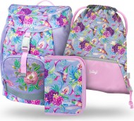 BAAGL SET 3 Airy Kolibk: aktovka, penl, sek