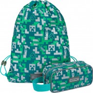MINECRAFT 2 SET Silver Creeper: penl, sek