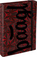 BAAGL Desky na koln seity A4 Jumbo Red Polygon