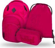 BAAGL 3 SET Coolmate Ruby: batoh, penl, sek