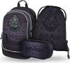 BAAGL SET 3 Core Harry Potter Bradavice ern: batoh, penl, sek 