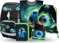 BAAGL SET 5 Airy Plus Fotbal: batoh, pen�l, s��ek, z�st�ra, pen�enka