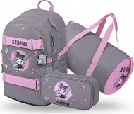BAAGL SET 3 Skate Kuromi Grey: batoh, pen�l, sportovn� ta�ka GRS