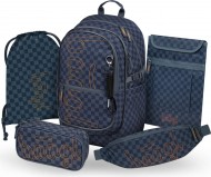 BAAGL SET 5 Core Ska modr�: batoh, pen�l, s��ek, ledvinka, obal na notebook GRS