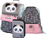 BAAGL SET 3 Zippy Panda: aktovka, penl, sek