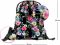 BAAGL SET 3 Skate Flowers: batoh, penl a sek