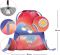 BAAGL 3 SET Airy Hippie: batoh, penl, sek