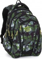 Bagmaster BAG 26 A studentsk� batoh � zeleno-�ed� - zv�t�it obr�zek