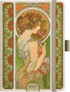 Denn� di�� A5 - Alfons Mucha 2027 - Zelen� - zv�t�it obr�zek