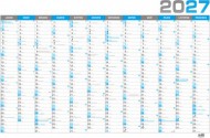 N�st�nn� ro�n� kalend�� B1 - modr� - zv�t�it obr�zek
