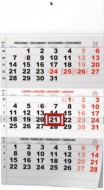 N�st�nn� kalend�� - T��m�s��n� - A3 (s mezin�rodn�mi sv�tky) - �ern� - zv�t�it obr�zek