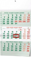 N�st�nn� kalend�� - T��m�s��n� - A3 (s mezin�rodn�mi sv�tky) - zelen� - zv�t�it obr�zek