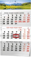 N�st�nn� kalend�� - T��m�s��n� - A3 (s mezin�rodn�mi sv�tky) - �ern� - P��roda - zv�t�it obr�zek