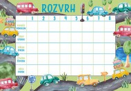 Rozvrh hodin Auta - zvtit obrzek