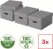 Esselte Home lon box velikost M, set 3 ks, ed