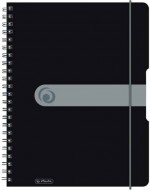 Herlitz - Blok spir�lov� A4/80 list�, �ern� - zv�t�it obr�zek