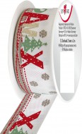 Stuha textiln 2mx40mm, Xmas