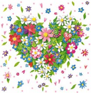 Ubrousky Velikonon 25 x 25 cm, flora - zvtit obrzek