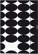 Desky s gumou A4, Just Black