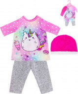 Oble�en� pro panenku miminko kalhoty s tri�kem a �epi�kou