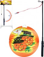 Lampion Halloween koule vesel dn paprov set s hlkou na baterie Svtlo