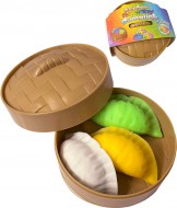 Knedl��ek Squishy Dumpling ma�kac� antistresov� vroubkovan� set 3ks