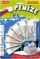 Pen�ze d�tsk� CZ set na kart� (�esk� koruny) bankovky a mince