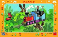 DINO PUZZLE Krtek a lokomotiva, 15 d�lk�