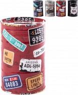 Pokladni�ka d�tsk� Route 66 / Riders kovov� kasi�ka plechovka 4 druhy