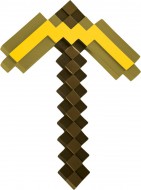 Minecraft krump�� zlat� 41cm, plastov� replika zbran� - zv�t�it obr�zek