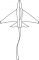Drak l�taj�c� letadlo 140cm raketa v s��ku plast n