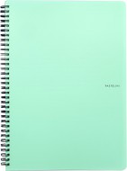 Twin wire blok A4 PP PASTELINI zelen
