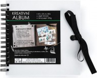 Kreativn album20,5 x 20,5 cm bl
