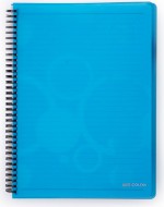Twin wire blok A4 PP NEO COLORI modr