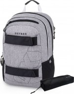 Studentsk� batoh + etue OXY Sport Grey Melange - zv�t�it obr�zek