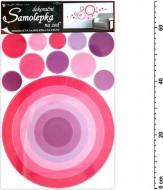 Samolepc dekorace 10064 kruh rov 70x42cm