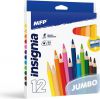 pastelky 12 ks JUMBO triangular s o�ez�v�tkem 6330513