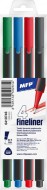 Popisova FL 4 ks barvy 0,7mm trojhrann 6410746 - zvtit obrzek