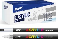 Akrylov popisova 4mm - stbrn 6410822