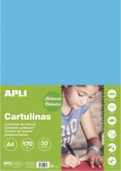 Barevn papr A4,50l.,170g,nebesky modr barevn papr