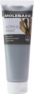Akrylov barva stbrn 250ml Molenaer