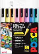 Posca, 8 ks, pastel.barvy sada popisova PC-3M