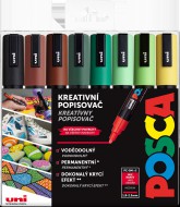Posca, 8 ks EARTH sada popisova PC-5M