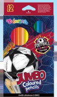Pastelky Jumbo Football, 12 barev trojhrann  - zvtit obrzek