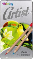 Artist pastelky devo kulat 12barev-kovov box