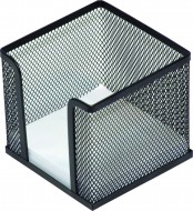 Z�sobn�k na pozn�mkov� pap�r �ern�, kov, Office Set