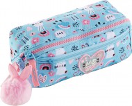 Pen�l Bunny Bliss, Holdall, 2 kapsy, rPET, modro-r��ov� 