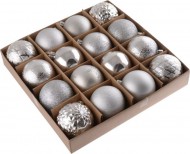 Vnon baky 16ks 6cm, plastov, stbrn