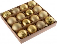 Vnon baky 16ks 6cm, plastov, zlat